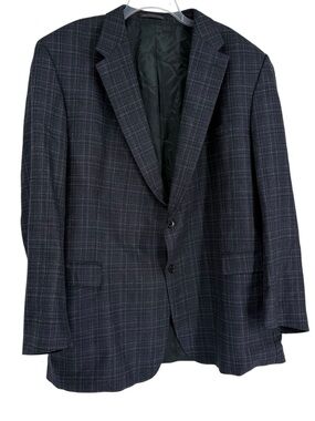 S Cohen Sport Coat Mens Size 52L Lanificio Di Pray Wool/silk Blazer Jacket Blue